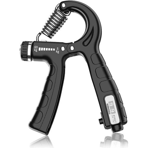 Hand Grip,Muscleur Main Avec Comptage,5-60 Kg Ajustable Comptage Pince  Main La Rsistance Exerciseur De Doigt Exerciseur Poignet