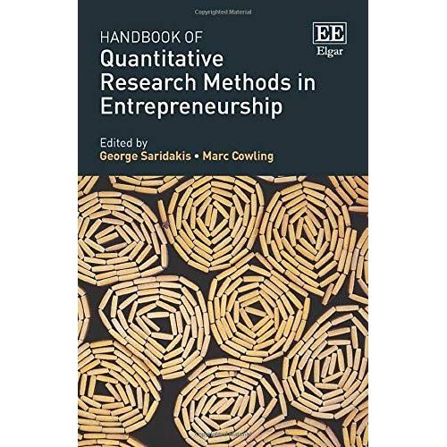 Handbook Of Quantitative Research Methods In Entrepreneurship   de Saridakis, George  Format Broch 