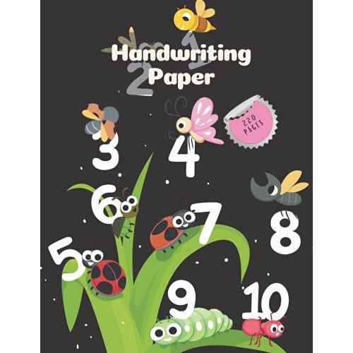 Handwriting Paper: Primary Writing Journal With Lines For A B C Kids 220 Blank Pages For Taking Notes And Alphabet Writing / Lined Paper For ... Ruled Notebook For Handwriting A4 Size Paper   de Itz Rony  Format Broch 