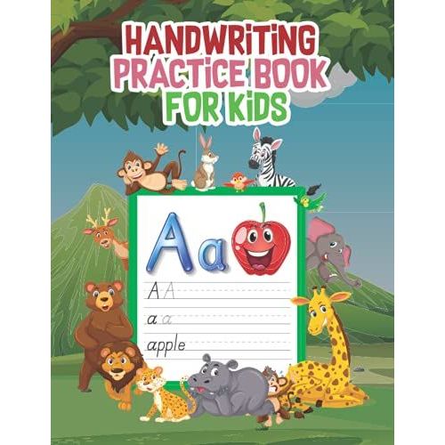 Handwriting Practice For Kids: Dotted Line Paper For Kindergarten,Preschool Writing Workbook For Students Learning To Write Letters   de Publication, MH World Press  Format Broch 