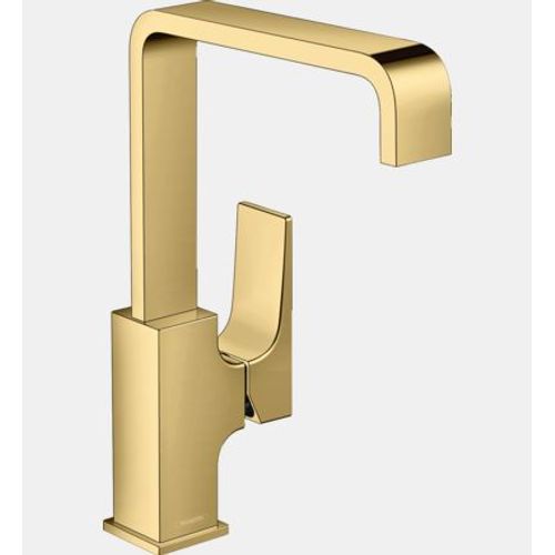 Hansgrohe - Hansgrohe Mitigeur Lavabo Metropol 230 PoignE Manette, Bonde Push-Open Aspect Dor Poli  - Jaune