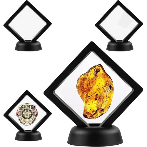 Haobin 4 Pice Cadre Flottant Support Titulaire Cadre Flottant Transparent Bijoux Bote Vitrine  Suspension Supports De Prsentation Flottants Pour Affichage Anneau Pendentif Bracelet(4)