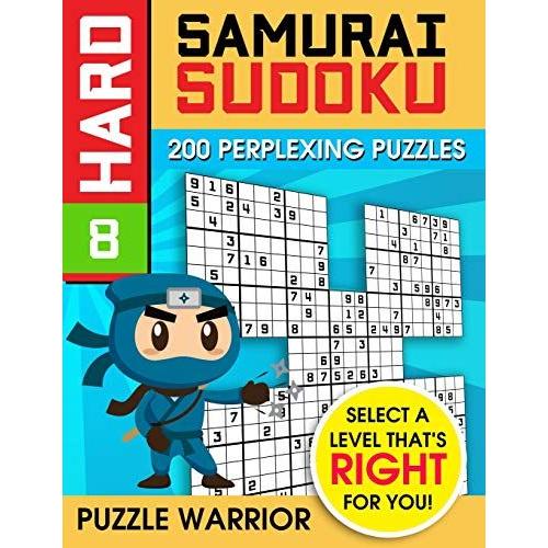 Hard Samurai Sudoku: 200 Perplexing Puzzles   de Puzzle Warrior  Format Broch 