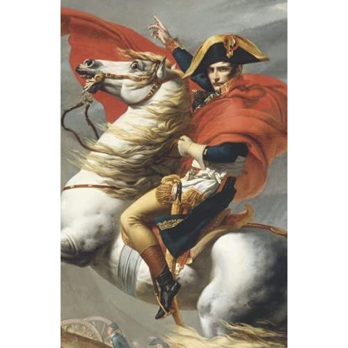 Hardcover Napoleon Crossing The Alps 200 Pages Notebook: Jacques-Louis David Composition Notebook / Journal   de 400LUST  Format Broch 