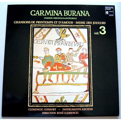 Harmonia Mundi HM 337 - Carmina Burana - Version Originale Et Intégrale ...