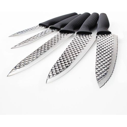 Harry Blackberry Air Blade Set Of 5 Kitchen Knives-Ultra-Sharp Non-Stick Blade-Perfect Cut-Ergonomic And Non-Slip Handle
