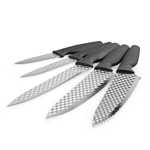 Harry Blackstone Airblade  Set 5 Couteaux De Cuisine Tranchant Et Durable  Lame Ultra Tranchante Antiadhsive - Dcoupe Parfaite