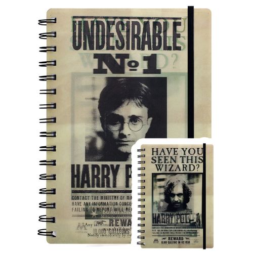 Harry Potter Carnet De Note A5  Spirales Sirius & Harry 3d 15,5 X 20,5 Cm Crme