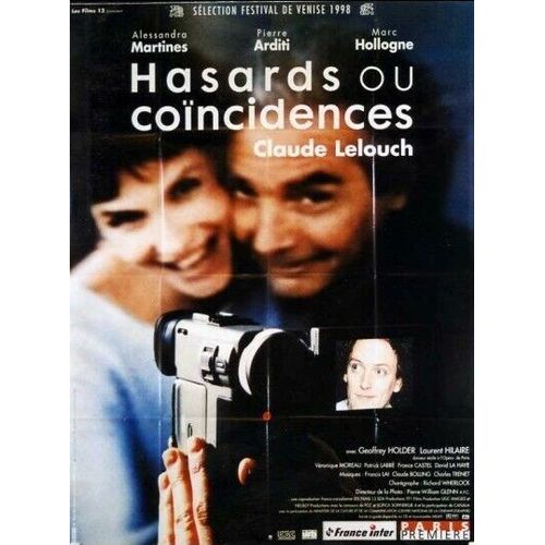 Hasards Ou Concidences - Affiche Originale De Cinma - Format 120x160 Cm - Un Film De Claude Lelouch Avec Alessandra Martines, Pierre Arditi, Marc Hollogne, Laurent Hilaire - Anne 1998