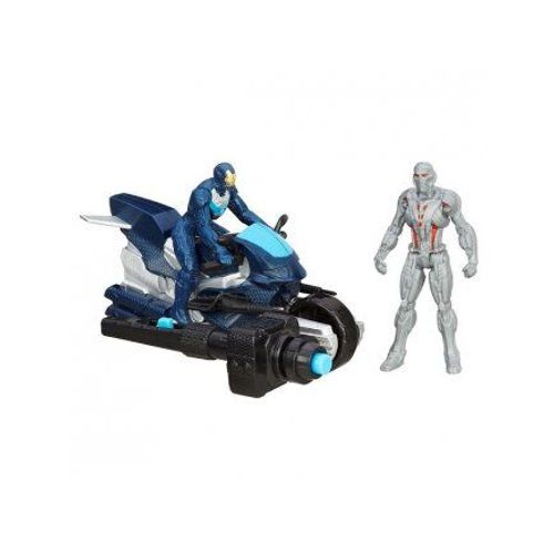 Hasbro - 2 Figurines : L'ultime Ultron Vs Et Iron Man Le Leader Avec Moto