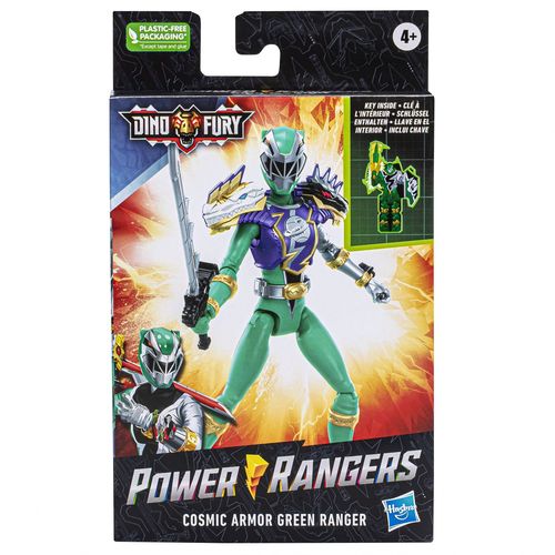 Hasbro Power Rangers Dino Fury Ranger Vert Armure Cosmic