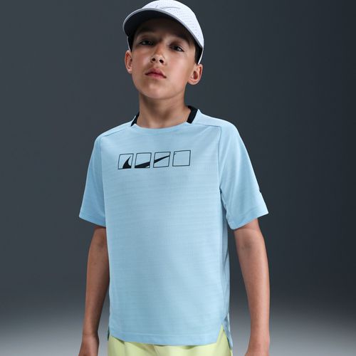 Haut  Manches Courtes Dri-Fit Nike Multi Tech Pour Ado (Garon) - Bleu