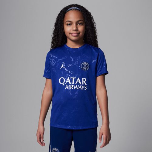 Haut De Foot D'avant-Match  Manches Courtes Jordan Dri-Fit Paris Saint-Germain Academy Pro 4e Tenue Pour Ado - Bleu - S