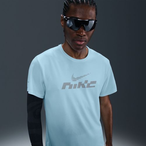 Haut De Running  Manches Courtes Dri-Fit Uv Nike Miler Flash Pour Homme - Bleu - L