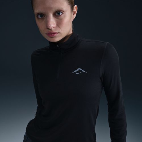 Haut De Running Deuxime Couche Dri-Fit  1/4 De Zip Nike Trail Pour Femme - Noir - S (Fr 38-40)
