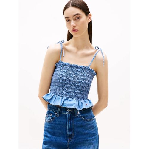 Haut En Chambray  Bretelles  Nouer Tjw Ruched Chambray Top/Denim Medium - S