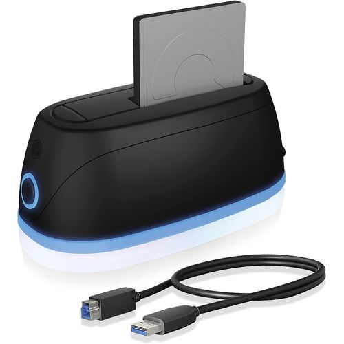 HDD / Station d'accueil pour disque dur USB 3.0 pour SATA 2,5 pouces & 3,5 pouces, clairage RGB, station de clonage de disque dur & lecteur, Adaptateur, Externe, IB-1124L-C3