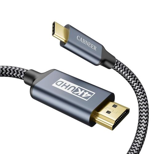 HDMI USB C 2,5M,4K 60Hz Cable Usb C vers HDMI Compatible pour Thundebrbolt 3/4 pour MacBook Air 2018,pour Samsung S23,pour Dell,pour iMac etc