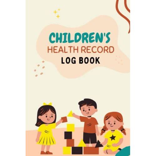 Health Record Log Book For Children Health Log Book For Children