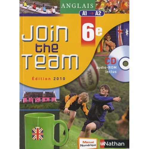 Anglais 6e Join The Team - A1/A2 (1 Cd-Rom)   de Adrian Hlne  Format Broch 