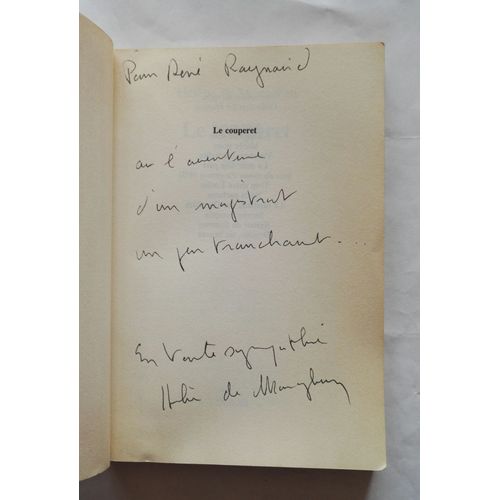 Hlne De Monaghan Le Couperet Avec Un Envoi Autographe Sign 1987 Denol
