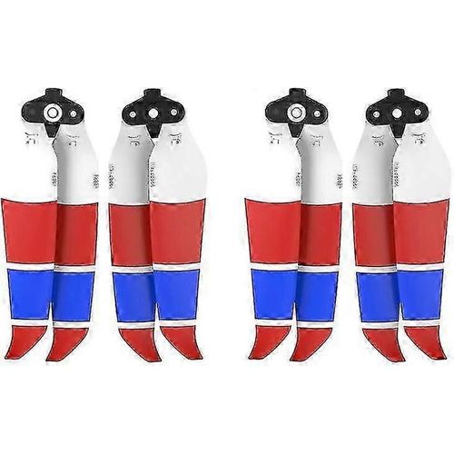 Hlice Air 2s Hlice  Faible Bruit Hlice Pliable 7238f Pour Dji Mavic Air 2/Air 2s Accessoires De Drone (Rouge Bleu Blanc 4pcs)