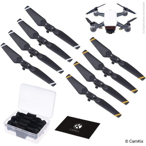 Hlices Pour Dji Spark  2 Ensembles (8 Pales)  Avec Une Bote De Rangement Pratique  Ailes Pliable  Lancement Rapide  Conception De Vol Teste  Accessoire Essentiel Pour Votr[One081768]