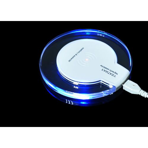 Heliomax Blanc Led Qi Chargeur Induction Sans Fil Station De Recharge Pour Samsung Galaxy S7 S7 Edge S6 S6 Edge Plus A7 A9 J7 A310 L
