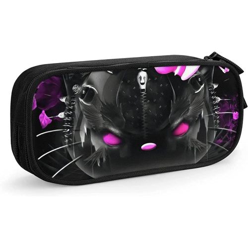 Hello Kitty Trousse  Crayons Avec Fermeture clair Pour tudiants Bleu/Noir