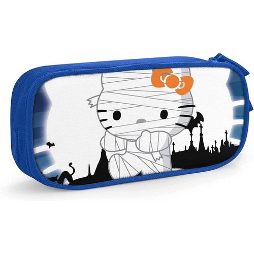 Hello Kitty Trousse  Crayons Avec Fermeture clair Pour tudiants Noir/Bleu