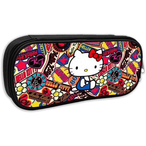 Hello Kitty Trousse De Grande Capacit Avec Fermeture clair Durable Et Pour Ranger Des Fournitures Scolaires Et De Bureau