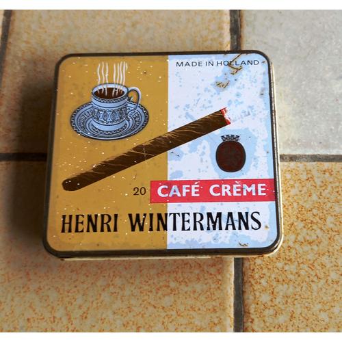 Henri Wintermans Cigarillos Caf Cr Me Ancienne Bo Te Vide En