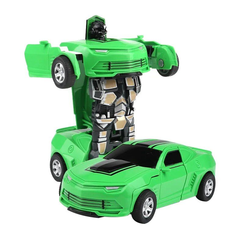 Hfgn - Nouveau Style Mini 2 En 1 Anime Transformation Robot Mode