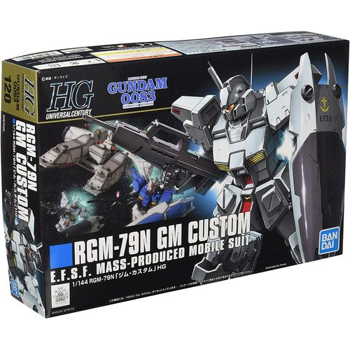 Hguc Mobile Suit Gundam 0083 Rgm-79n Jim Custom 1/144 Scale Color-Coded Plastic Model [Import Japonais]