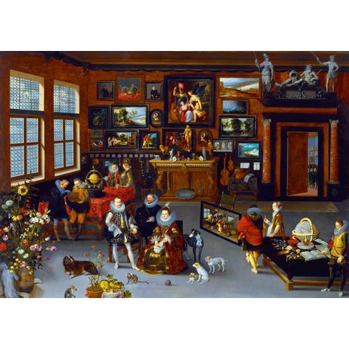 Hieronymus Francken Iicirca - The Archdukes Albert And Isabella Visiting A Collector's Cabinet, 1623