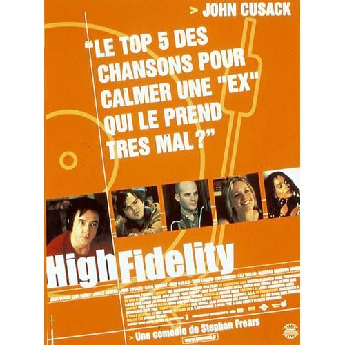High Fidelity - Vritable Affiche De Cinma Plie - Format 40x60 Cm - De Stephen Frears Avec John Cusack, Iben Hjejle, Todd Louiso, Jack Black, Tim Robbins, Catherine Zeta-Jones - 2000