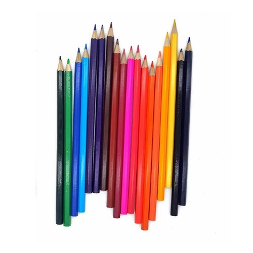 Hilewa Crayon de couleur pour dessin, 18 couleurs, peinture pour