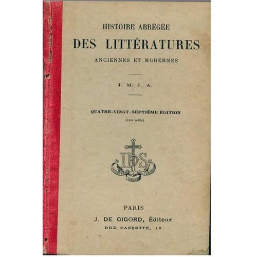 Histoire Abrge Des Littratures Anciennes Et Modernes, d. Ancienne   