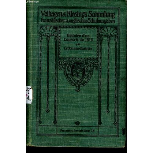 Histoire D'un Conscrit De 1813 de Erckmann-Chatrian