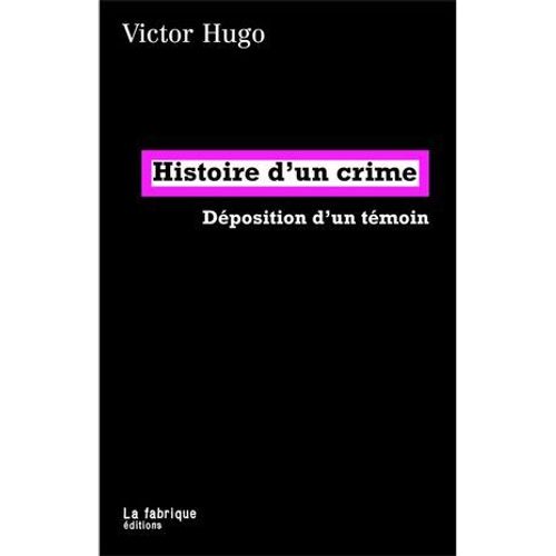 Histoire D'un Crime  