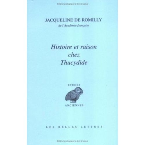 Histoire Et Raison Chez Thucydide   de Romilly Jacqueline de  Format Broch 