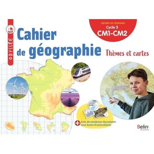 Illustration Cahier Geographie Histoire-Géographie Cm1-Cm2 Cahier De Géographie | Rakuten