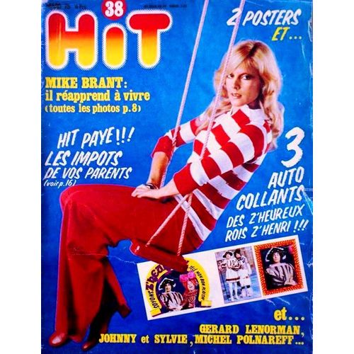 Hit Magazine 38 1975 Vartan/Cheryl/Mike Brant/Polnareff/Clerc/Sardou/Noam/Claude Francois/Romeo/Lenorman/Bruce Lee