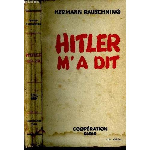 Hitler M A Dit   de Rauschning Hermann 