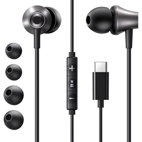 Hitune couteurs Usb C Filaire Hifi Stro Casques Usb C Micro Contrle Du Volume Compatible Avec Iphone 16 15 Plus Pro Max Galaxy S25 Ultra S24 S23 S22 Ipad Air 5 4 Pixel 9 8 7 6A[CAS6210647]