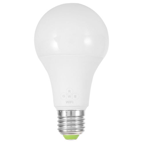 Hjlian Ampoule Led Connectee Wi-Fi E27 Rgbw Multicolore A Intensite Variable, Telecommande Par Application