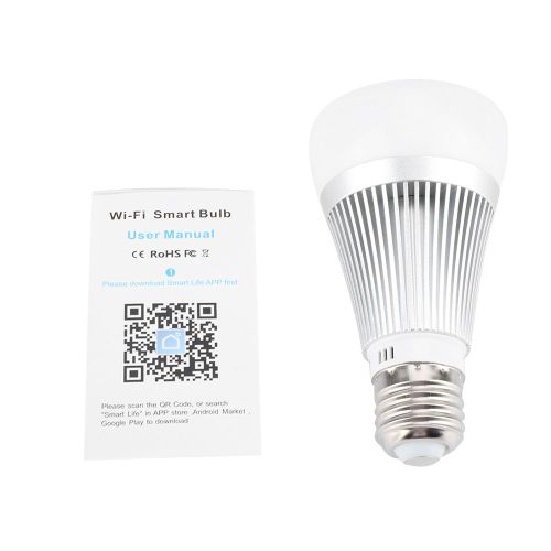 Hjlian Ampoule Led Intelligente E27 7 W Avec Telecommande Wi-Fi Rgb+W+C Pour Alexa/Google Home