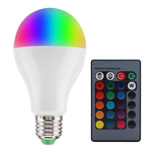 Hjlian Ampoule Led Rgb Intelligente E27/10 W A Intensite Variable, Lampe A Changement De Couleur Pour Decoration