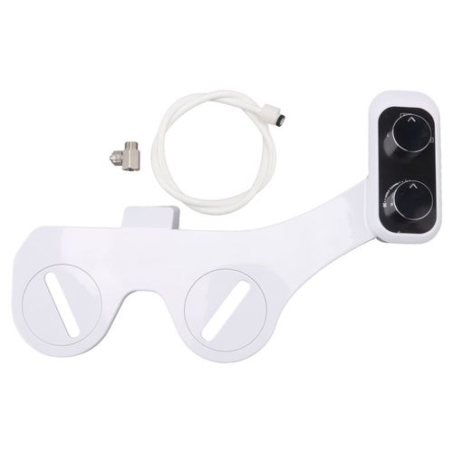 Hjlian Bidet De Toilette Intelligent Universel A Double Buse Avec Bouton De Commande Et Pulverisateur Autonettoyant