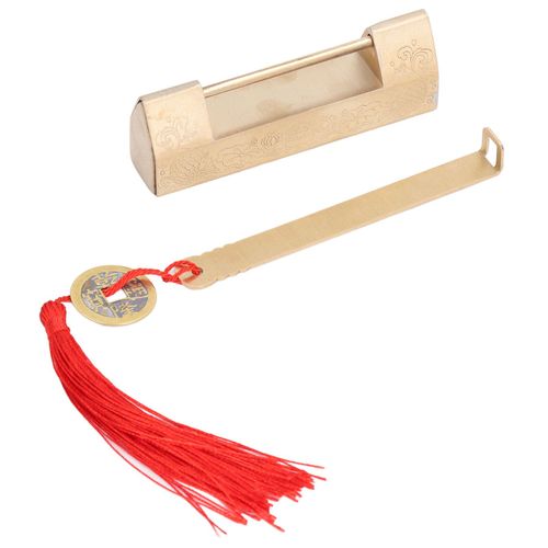 Hjlian Cadenas De Style Ancien, Espacement De 5 Cm, Serrure Horizontale Avec Cle Pour Boite A Bijoux, Boite En Bois, Porte D'armoire